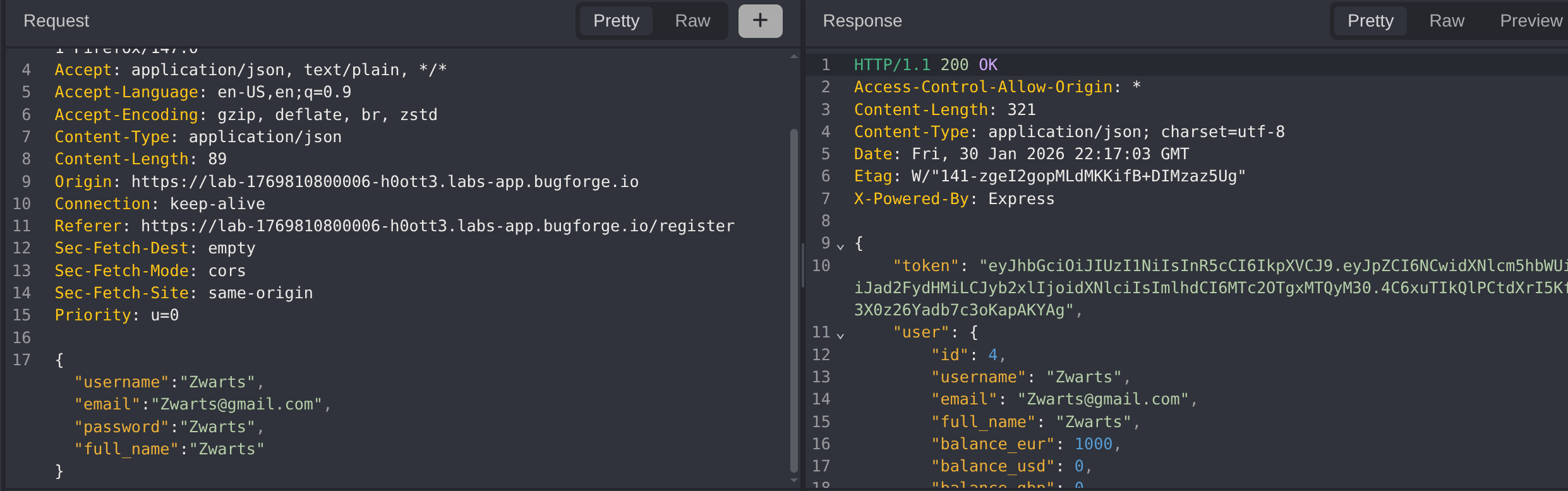 Login Request