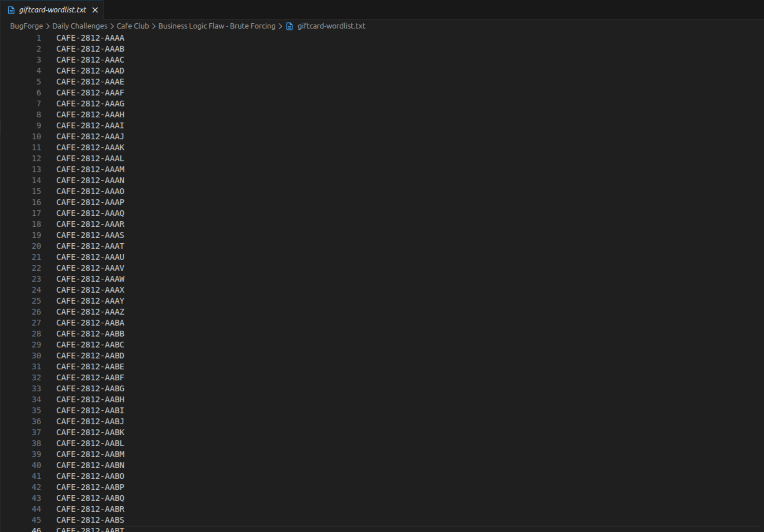 Wordlist