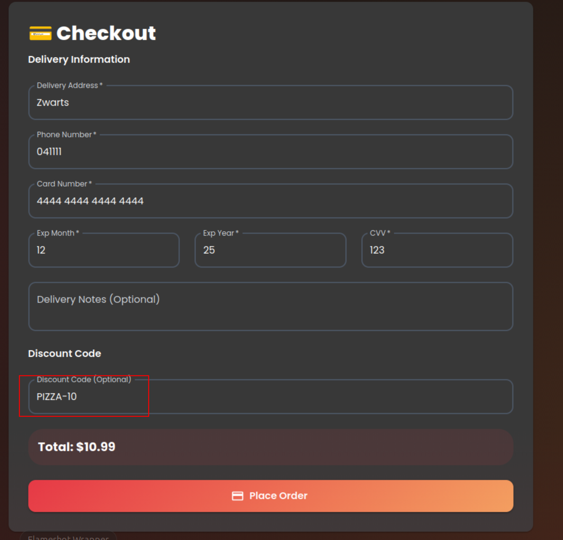 Checkout Process UI
