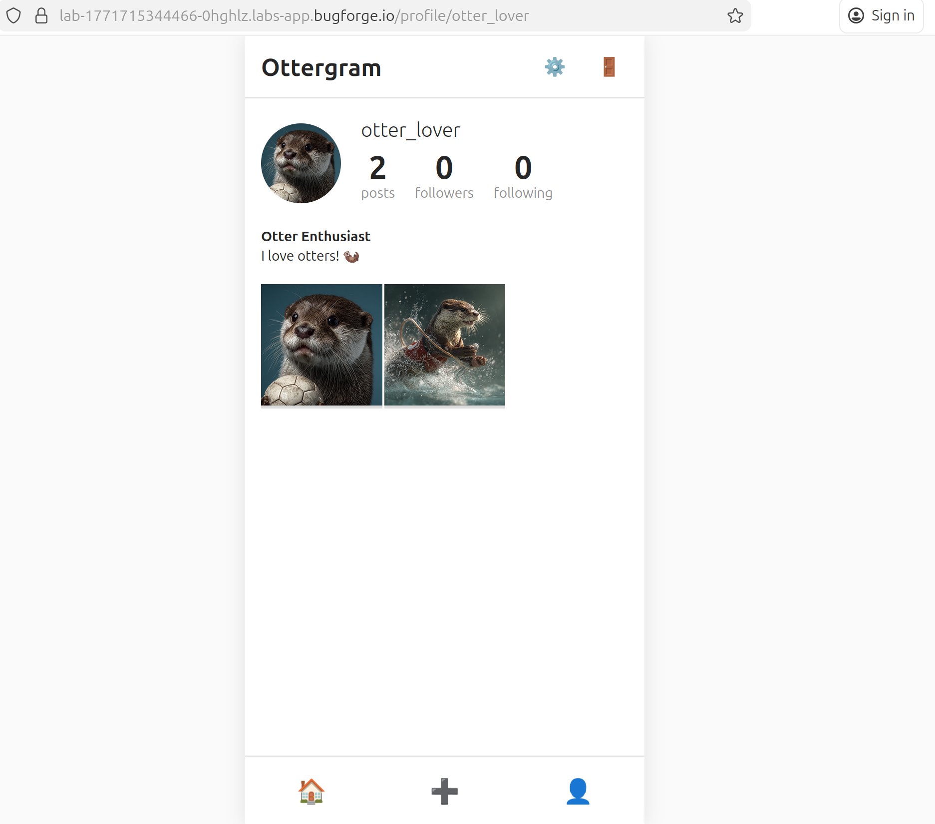 Profile UI