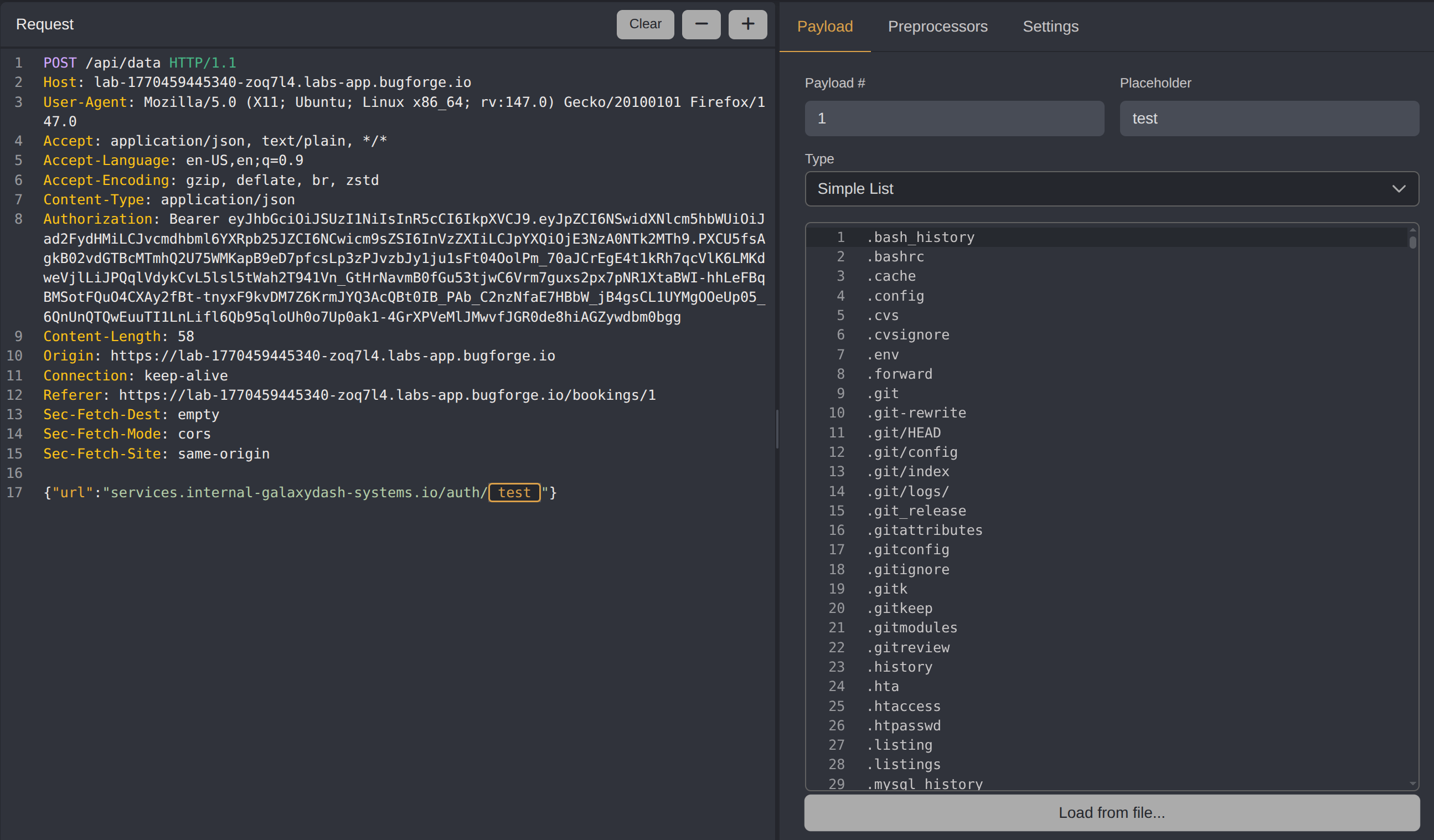 Automation - data endpoint