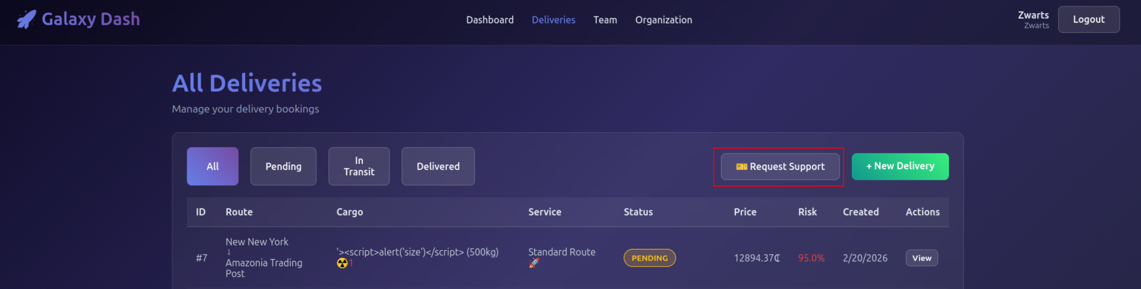 Support UI