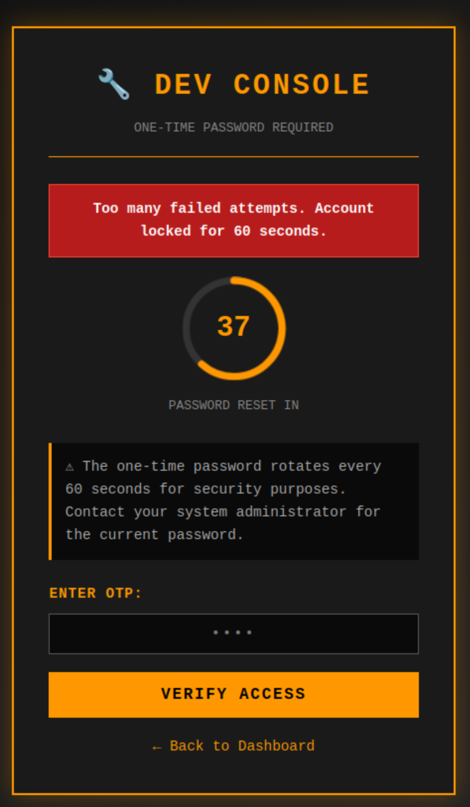 Account lockout