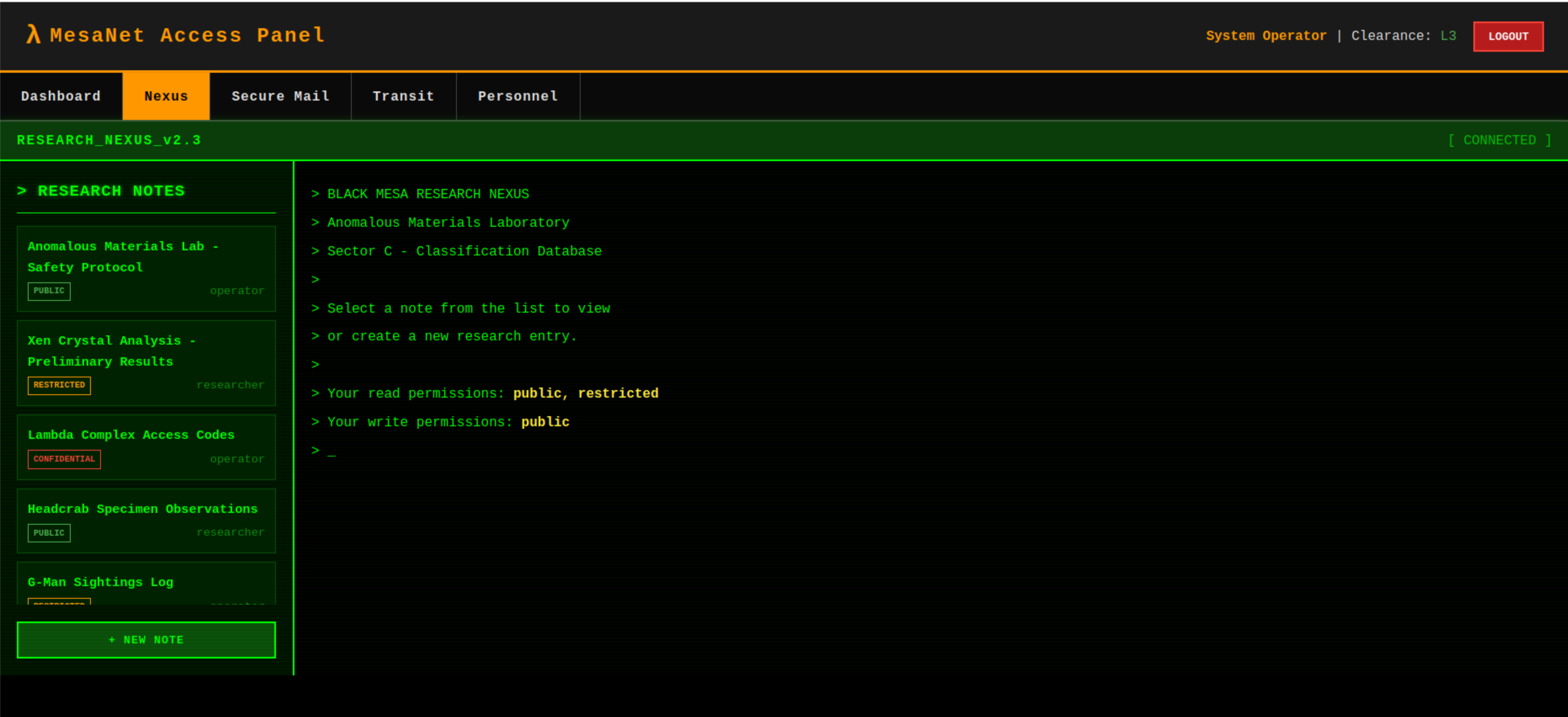 Nexus Notes