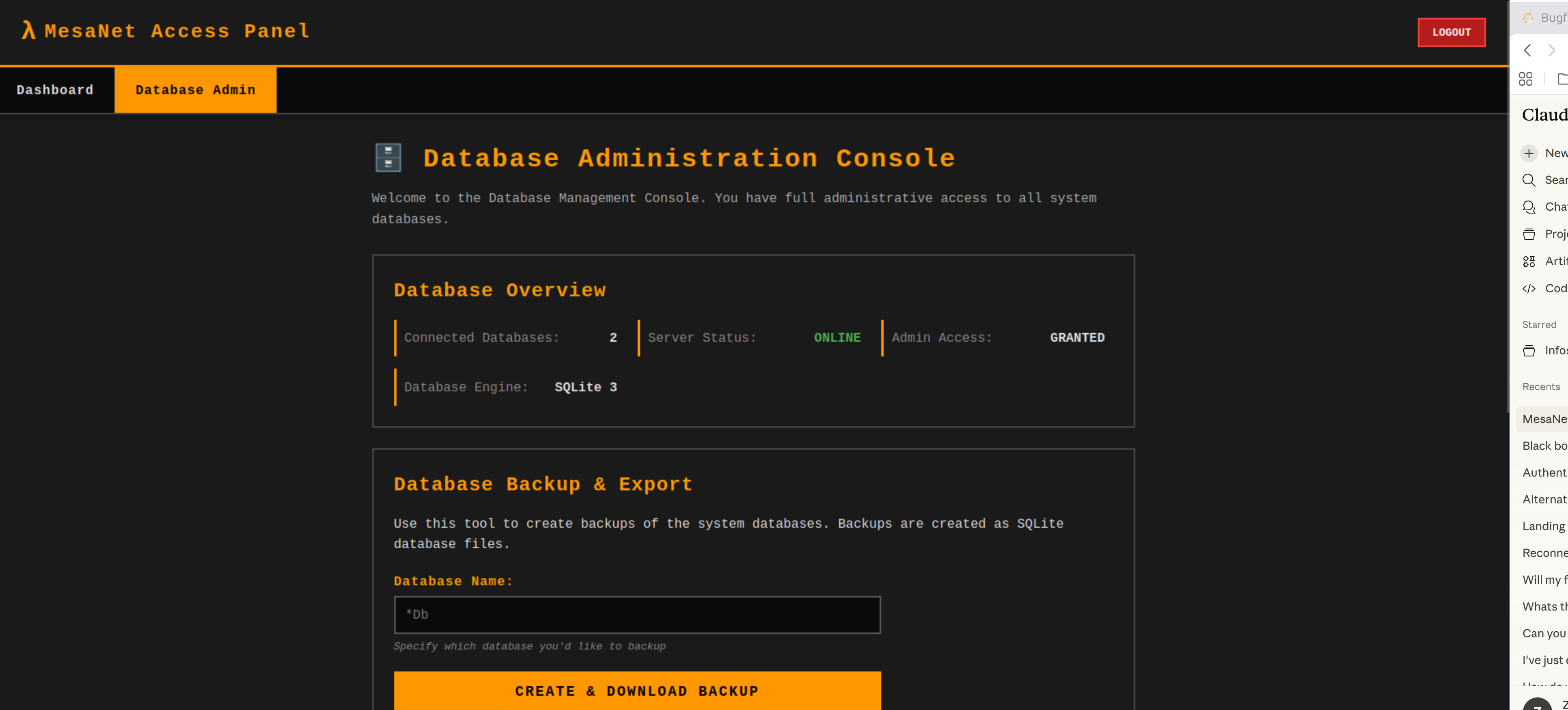 Database Portal Login