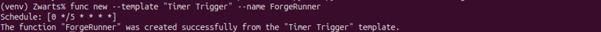 Creating Timer Trigger