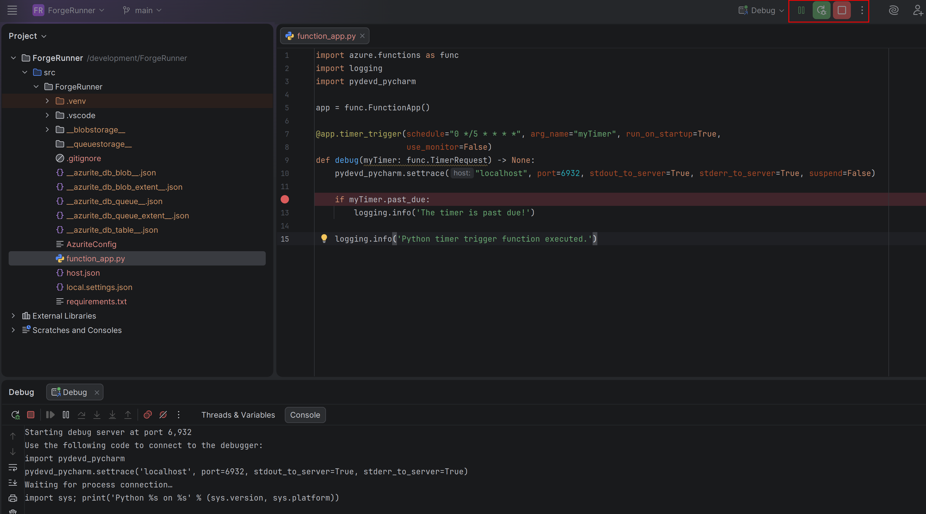 Start Debugger